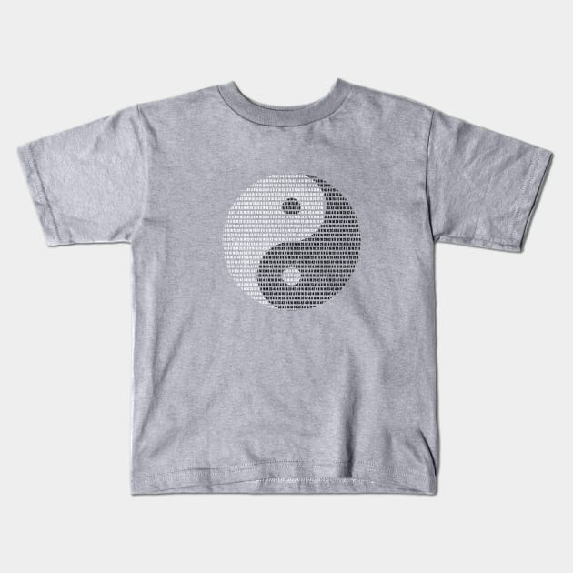 The Numbers Yin Yang Kids T-Shirt by geekbias